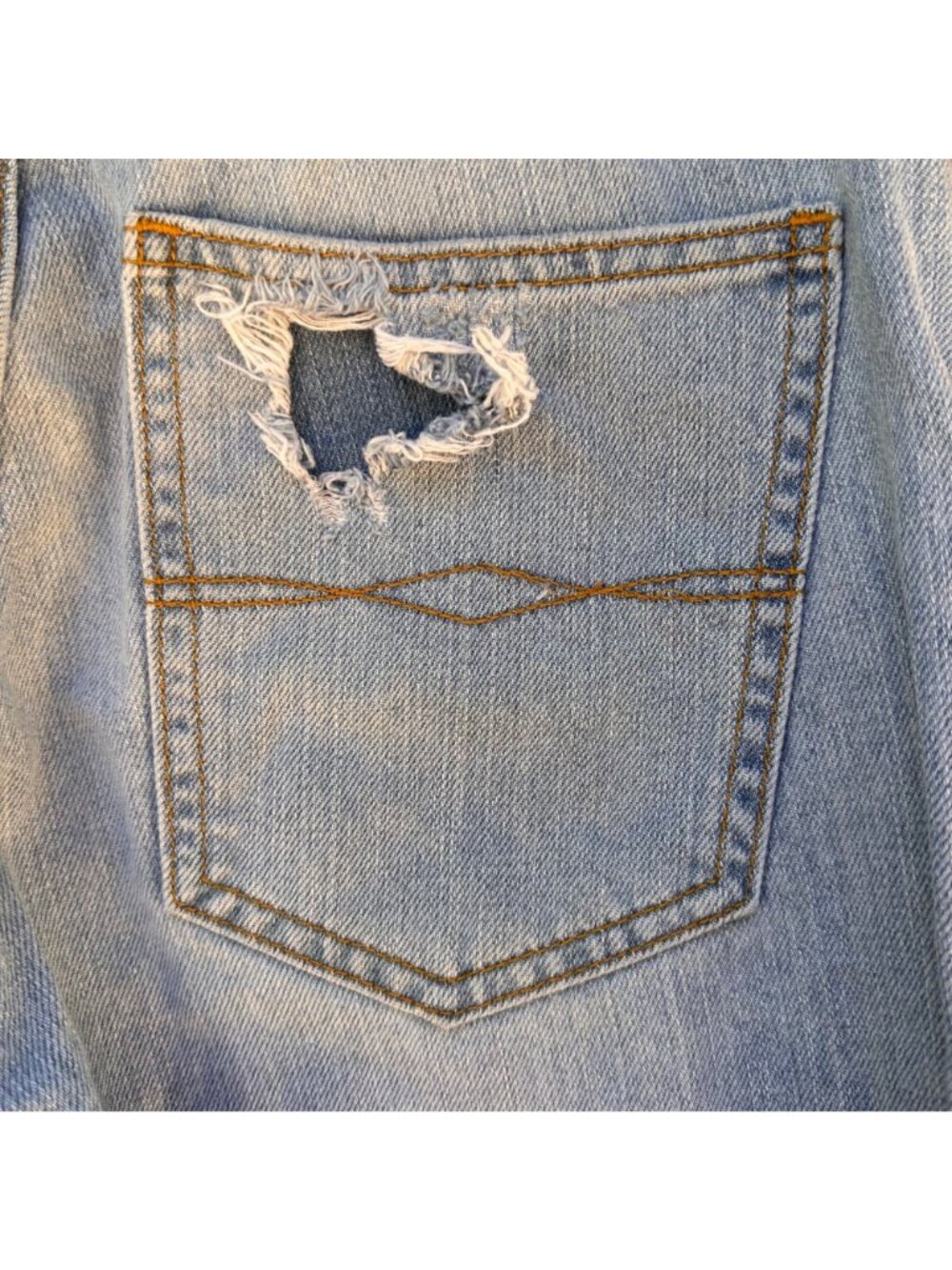 Zara Basic Z1975 Distressed Skinny Light Wash Jeans With Frayed Hem Size 00 Wome - Picture 11 of 11